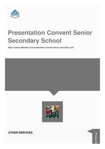 Presentation Convent Senior  Secondary School