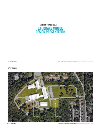 J  F  DRAKE MIDDLE   DESIGN PRESENTATION CARY WOODS ELEMENTARY &amp; JF DRAKE MIDDLE \