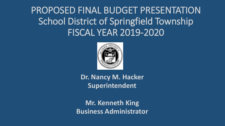 school district of springfield township