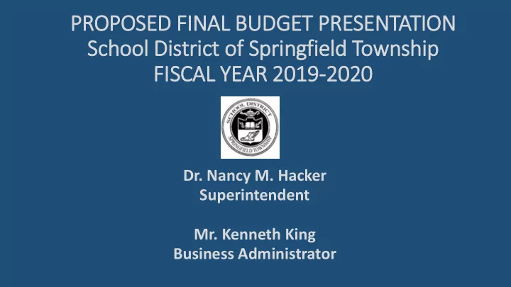 school district of springfield township