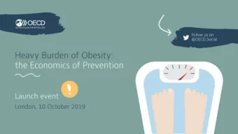 THE ECONOMIC OF PREVENTION  Michele Cecchini OECD  Health Division  Almost two in three  persons