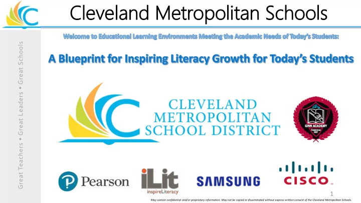 cle cleveland land me metr tropolitan opolitan sch chools