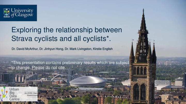 exploring the relationship between strava cyclists and
