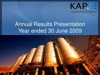 Annual Results Presentation  Year ended 30 June 2009  Year ended 30 June 2009  Highlights  HEPS