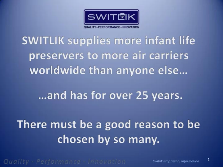 1 switlik proprietary information 2 switlik proprietary