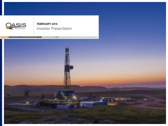 Investor Presentation  Forward-Looking / Cautionary Statements  Forward-Looking Statements