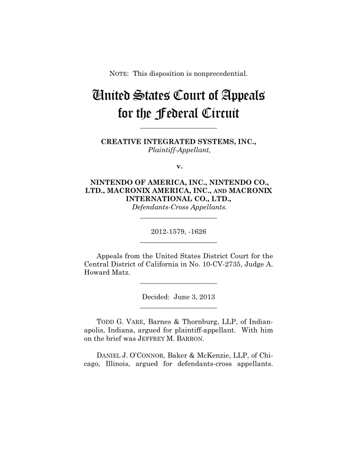 united states court of appeals for the federal circuit