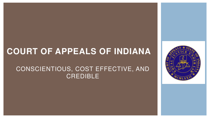 court of appeals of indiana