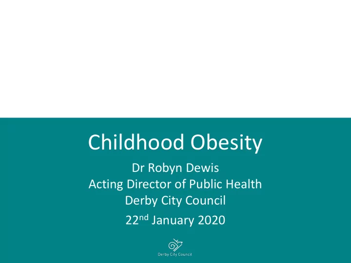 childhood obesity