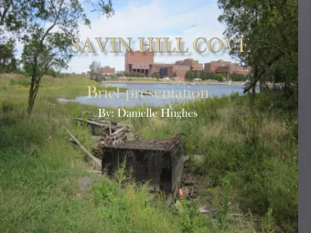 Brief presentation  By: Danielle Hughes  1 st site visit Revealed  Trash and Debris  Broken