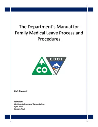 1 Table of Contents Training Notes:  Title  Page  Introduction  7 What is FMLA?  16 Job Protection