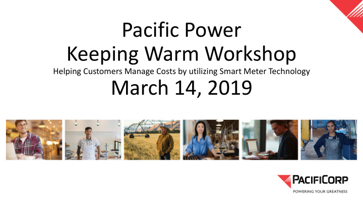 pacific power keeping warm workshop