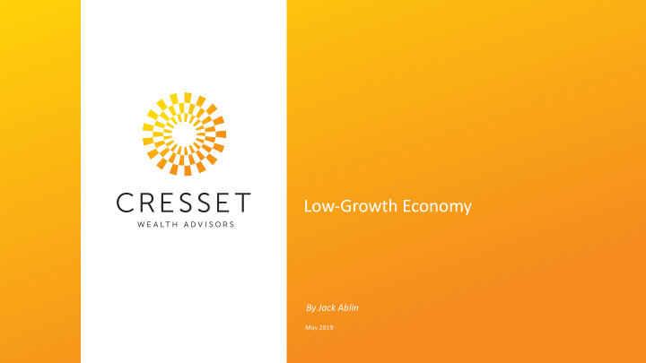 low growth economy