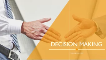 DECISION MAKING  readysetpresent.com  Decision Making  Program Objectives  ( 1 of 2 )  To examine
