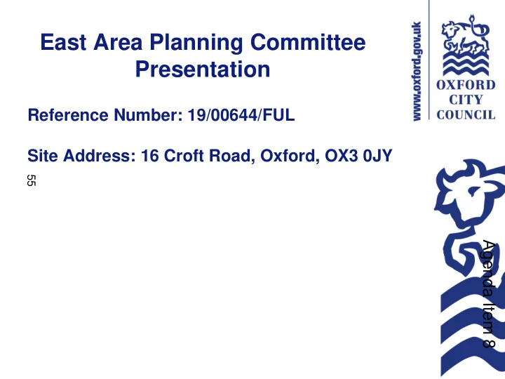 east area planning committee presentation