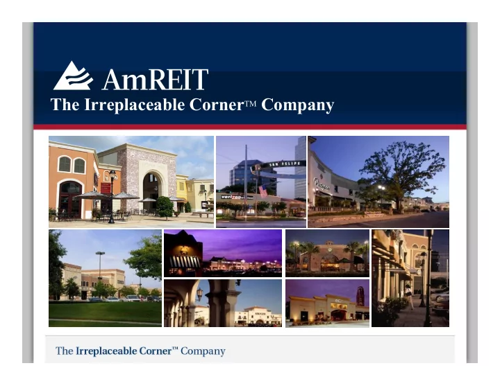 the irreplaceable corner tm company disclosure