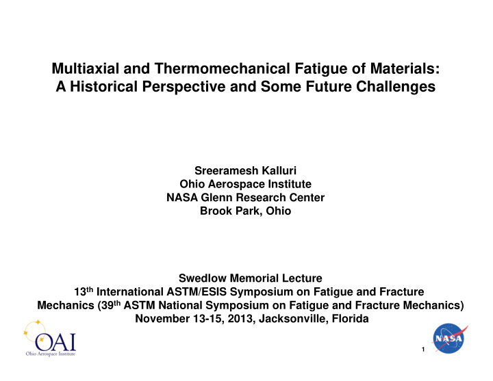 multiaxial and thermomechanical fatigue of materials a