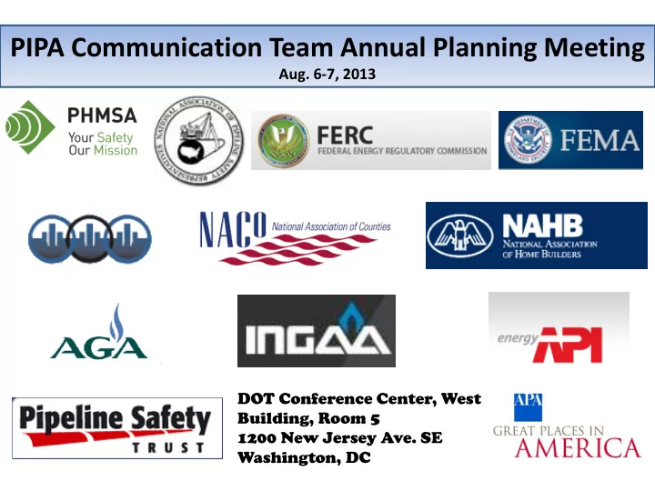 pipa communication team annual planning meeting