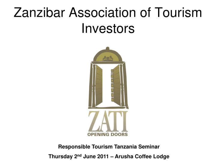 zanzibar association of tourism investors