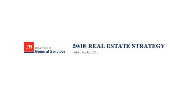 20 18 real estate strategy
