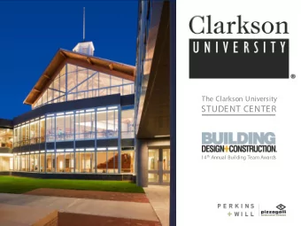 STUDENT CENTER 14 th Annual Building Team Awards  C  C  D  E  B  E  A  F  Perkins+Will buildings on