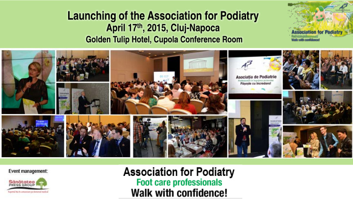launching of the association for podiatry