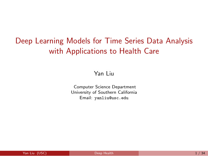 deep learning models for time series data analysis with