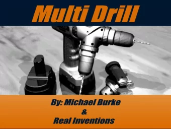 The Multi Drill Double  Has a rotatable turret head  And up to four different types of