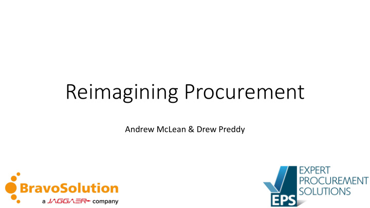 reimagining procurement