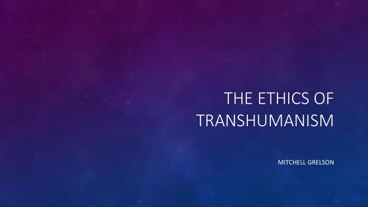 the ethics of