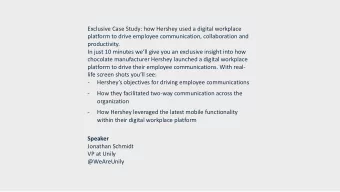 Exclusive Case Study: how Hershey used a digital workplace  platform to drive employee