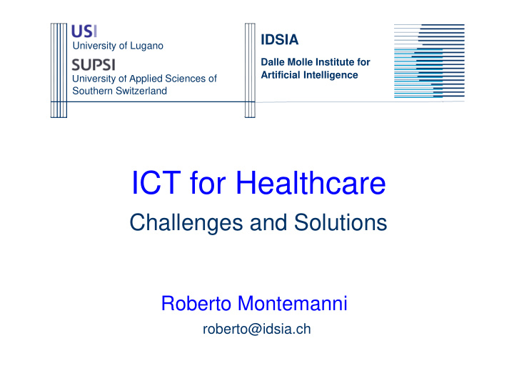 ict for healthcare