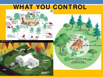 WHAT YOU CONTROL  WHAT THE INSURER CONSIDERS  UNDERWRITING LAWS  Eligibility guidelines for new