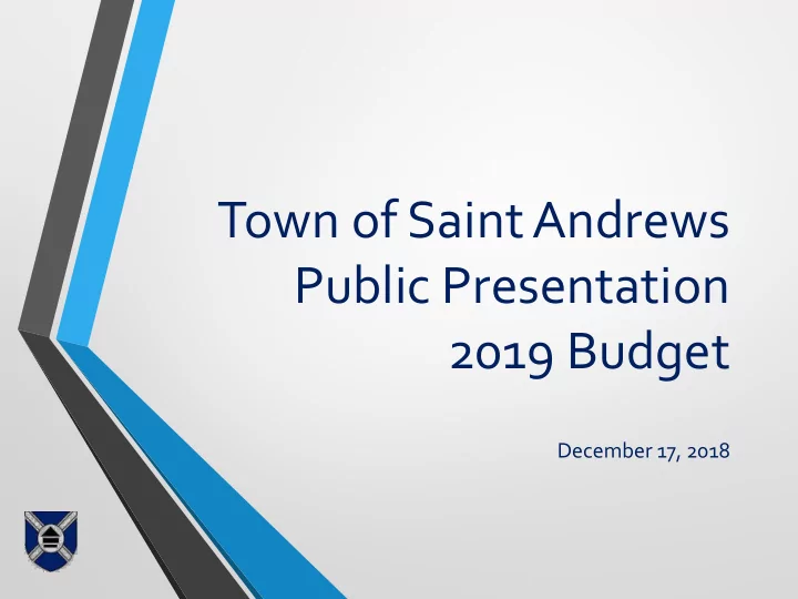 town of saint andrews