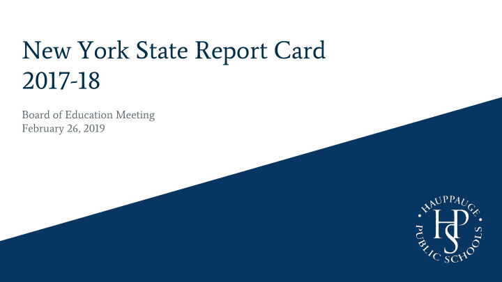 new york state report card 2017 18
