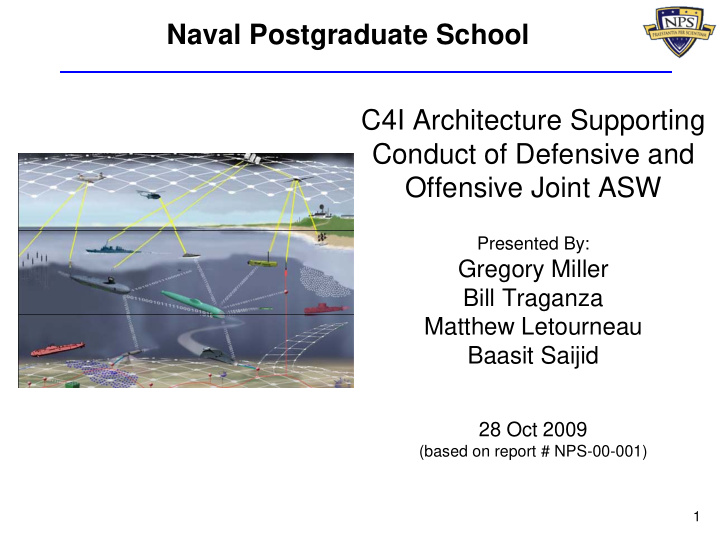naval postgraduate school c4i architecture supporting