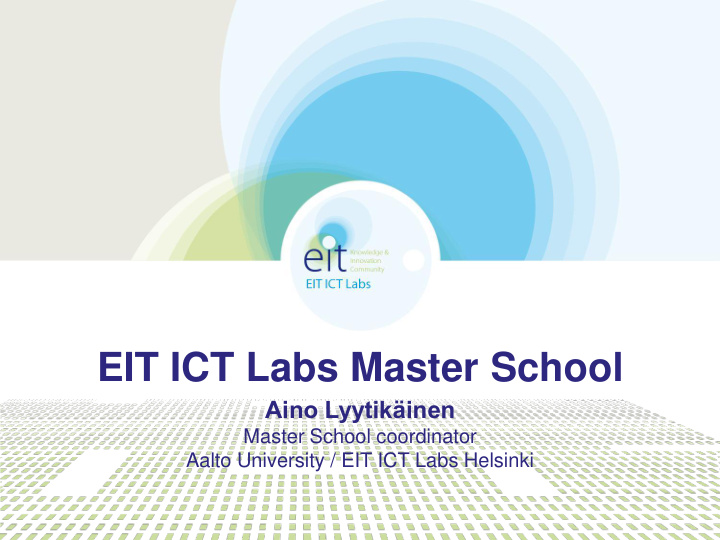 eit ict labs master school