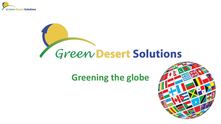 greening the globe world facts