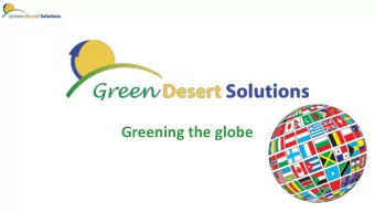 Greening the globe  World Facts  2  Underlying idea  3  Fight common enemies  Facts on soil