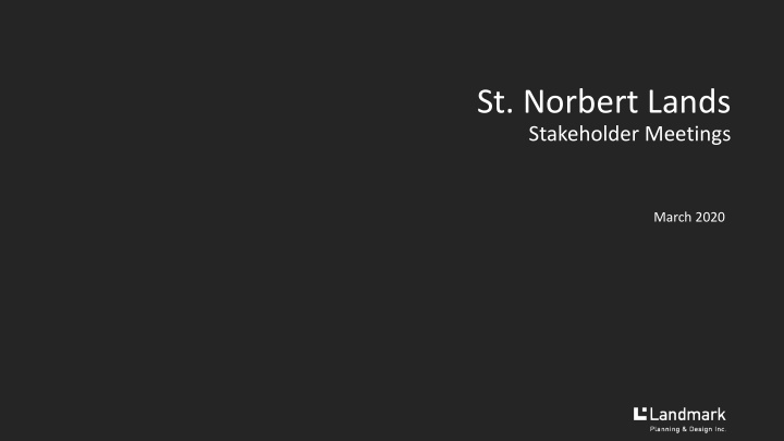 st norbert lands