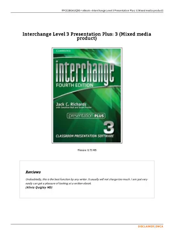 Interchange Level 3 Presentation Plus: 3 (Mixed media  Interchange Level 3 Presentation Plus: 3