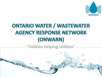 Utilities Helping Utilities  A network of utilities helping other utilities  to respond to