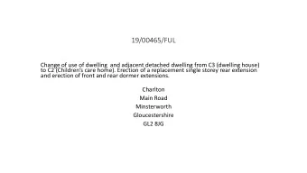 19/00465/FUL  Change of use of dwelling  and adjacent detached dwelling from C3 (dwelling house)