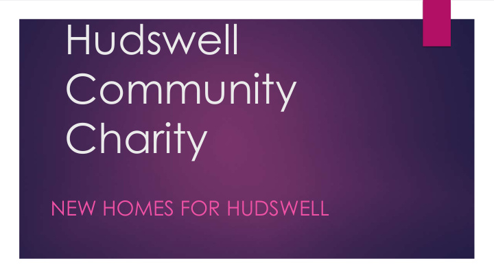 hudswell community