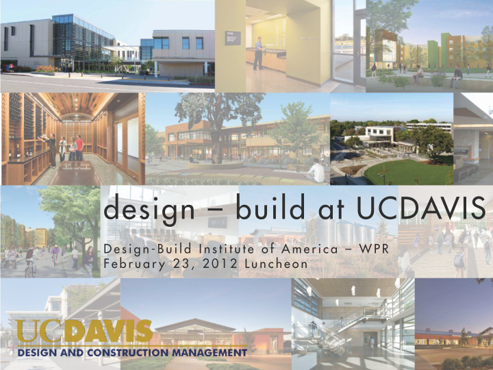 design build at ucdavis