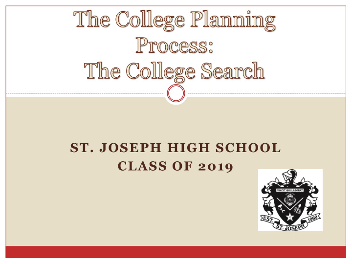 class of 2019 strategies for success in the college search