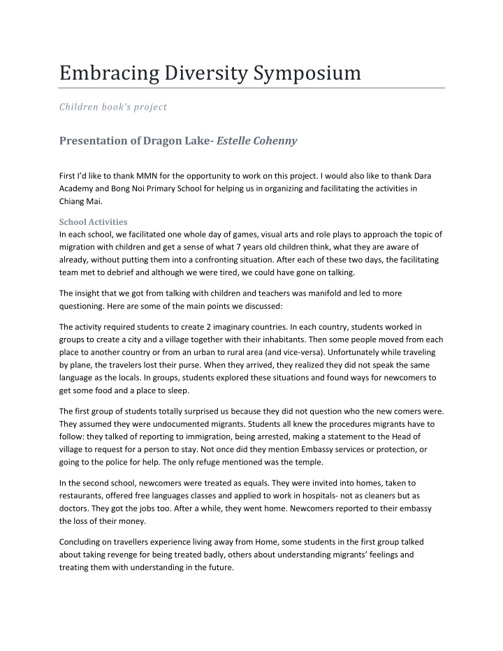 embracing diversity symposium