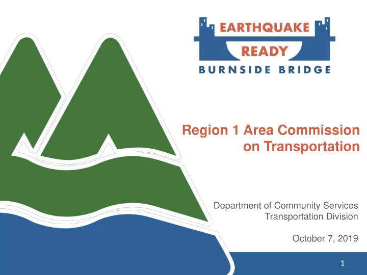region 1 area commission on transportation