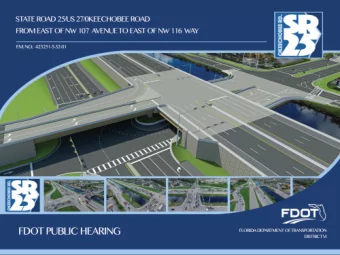 PROJECT OVERVIEW  Project Overview  Okeechobee Road is regionally significant arterial that