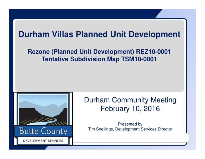 durham villas planned unit development